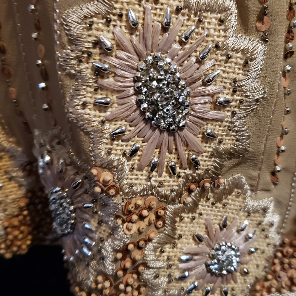 Alice + Olivia Gold Long Sleeve Dress - Picture 3 of 6
